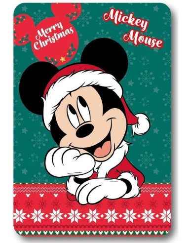 Coperta pail soft Cm. 100x140 - Mickey Christmas