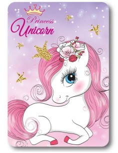 Coperta pail soft Cm. 100x140 - Unicorno