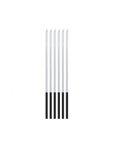 Candeline magiche stelo sottili Cm. 15 - Silver - Blister 6 pezzi