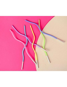 Candeline sottili swirl multicolor Cm. 16 - Blister 6 pezzi 2