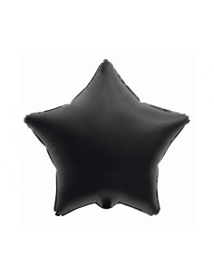 Palloncino mylar 19'' - Stella - Matt - Nero