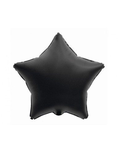 Palloncino mylar 19'' - Stella - Matt - Nero