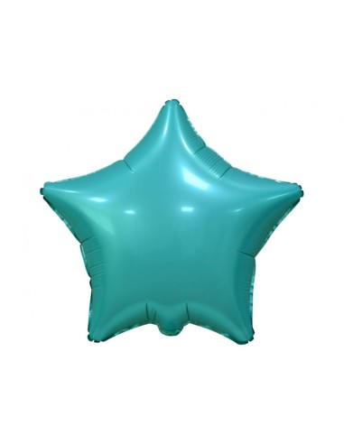 Palloncino mylar 19'' - Stella - Matt - Turchese
