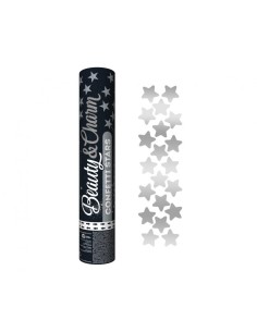 Cannone sparacoriandoli Cm. 30 - Stelle Silver
