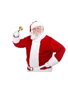 Campanella dorata Santa Claus Cm. 12 2