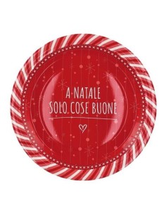 Piatti carta natalizi Cm. 23 – Confezione 12 pezzi – Soggetti assortiti