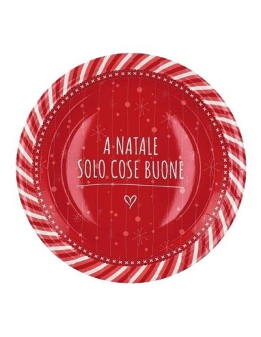 Piatti carta natalizi Cm. 23 – Confezione 12 pezzi – Soggetti assortiti