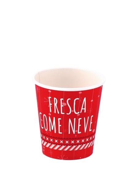 Bicchieri carta natalizi 21 CL. – Confezione 40 pezzi – Soggetti assortiti