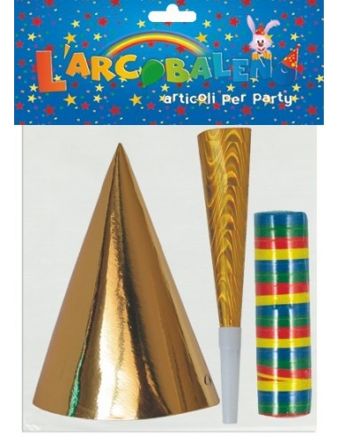 Set cotillon metallizzati Gold...