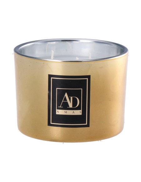 Candela cera profumata in vaso vetro Cm. 11x8 - Colori assortiti