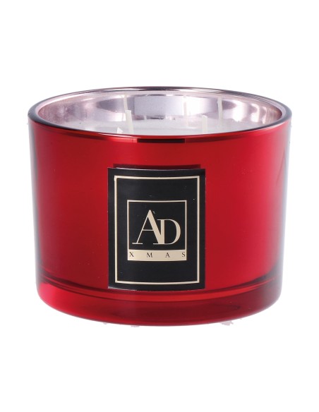 Candela cera profumata in vaso vetro Cm. 11x8 - Colori assortiti