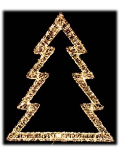 Albero di natale 2400 luci Cm. 75x63 luce calda