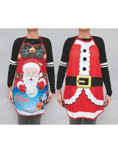 Grembiule poliestere Babbo Natale - Modelli assortiti