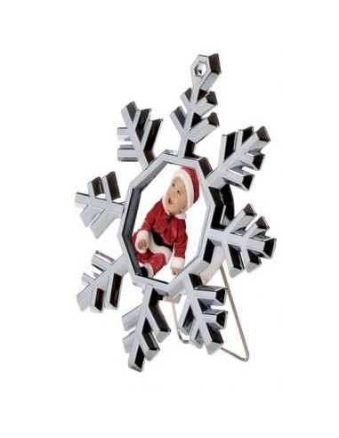 Portafoto fiocco di neve silver Cm. 9,5x8,5
