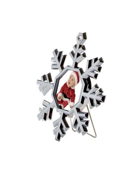 Portafoto fiocco di neve silver Cm. 9,5x8,5
