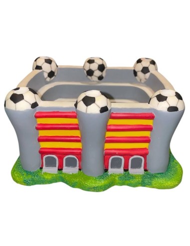 Portapenne da tavolo in resina "Stadio" giallorosso