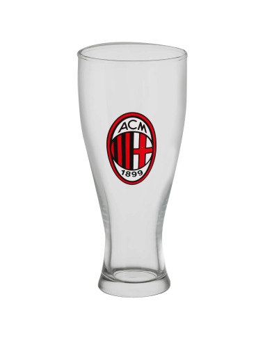 Bicchiere vetro birra 415 ML - AC Milan