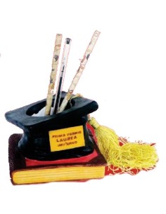 Portapenne da tavolo resina Laurea