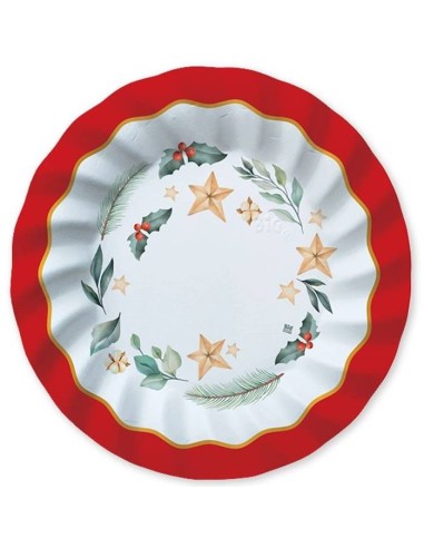 Piatti carta cm. 25 «Christmas Magic» – Confezione 8 pezzi
