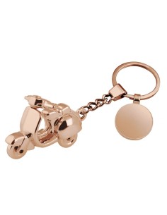 Portachiavi in metallo vespa rosa antico in scatola regalo
