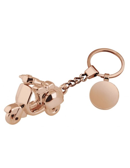 Portachiavi in metallo vespa rosa antico in scatola regalo