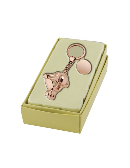 Portachiavi in metallo vespa rosa antico in scatola regalo
