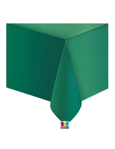 Tovaglia in plastica metallizzata Cm. 137x274 – Verde metal