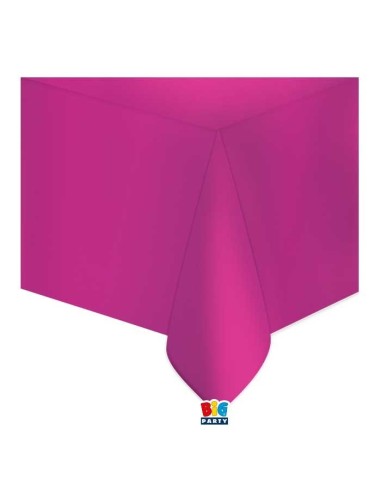 Tovaglia in plastica metallizzata Cm. 137x274 – Fuxia metal