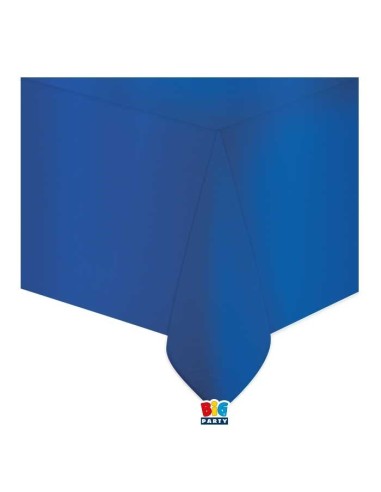 Tovaglia in plastica metallizzata Cm. 137x274 – Blu metal