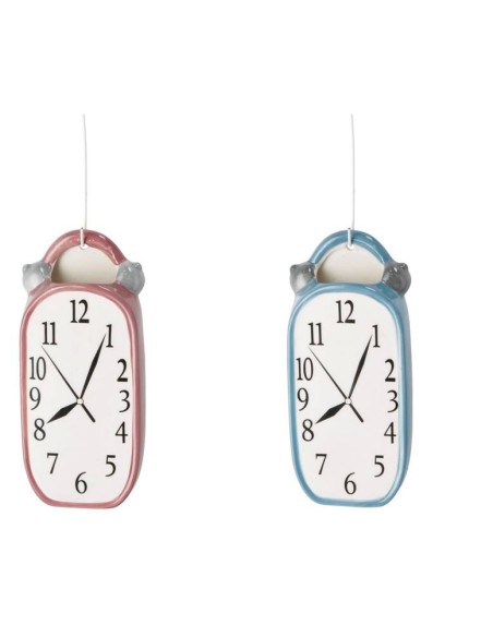 Umidificatore in ceramica Orologio Cm. 9x4x19 - Colori assortiti