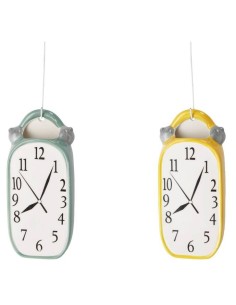 Umidificatore in ceramica Orologio Cm. 9x4x19 - Colori assortiti 2