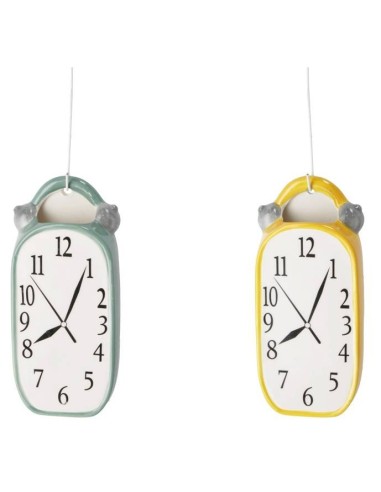 Umidificatore in ceramica Orologio Cm. 9x4x19 - Colori assortiti