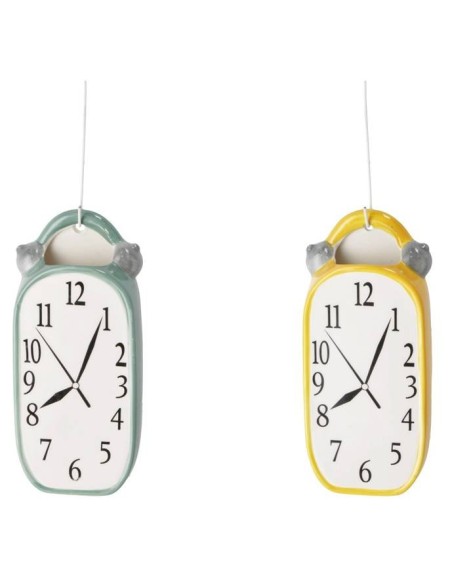 Umidificatore in ceramica Orologio Cm. 9x4x19 - Colori assortiti