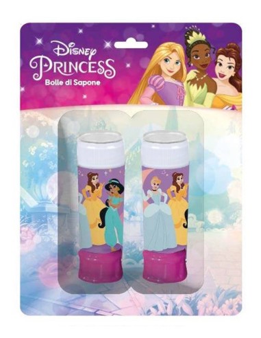 Bolle di sapone in tubetto blister 2 pezzi - Principesse
