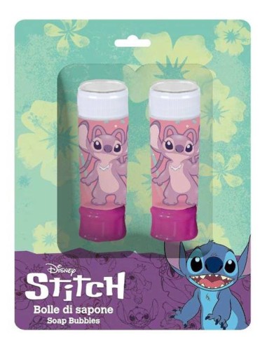 Bolle di sapone in tubetto blister 2 pezzi - Stitch girl