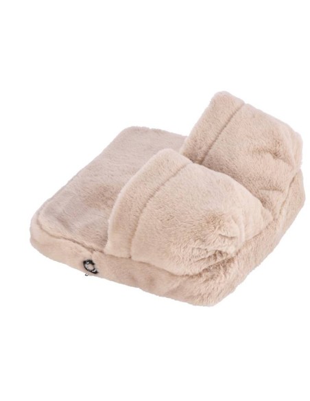 Massaggiatore piedi elettrico in peluche Cm. 31x30 - Colori assortiti