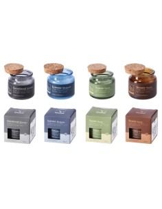 Candela profumata in vasetto vetro Cm. 6,5x6,5 - Fragranze assortite