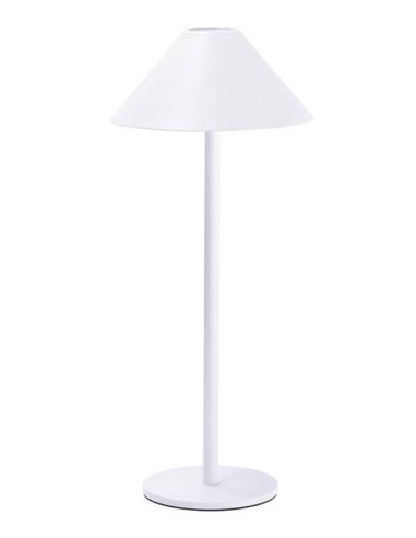 Lampada lumetto touch ricaricabile Cm. 15x35 - Bianca