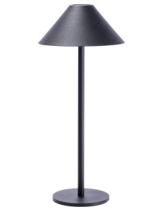 Lampada lumetto touch ricaricabile Cm. 15x35 - Nera