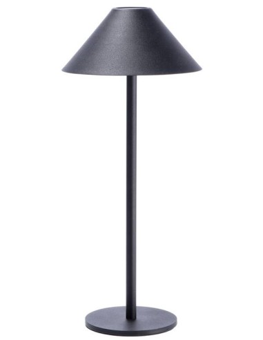 Lampada lumetto touch ricaricabile Cm. 15x35 - Nera