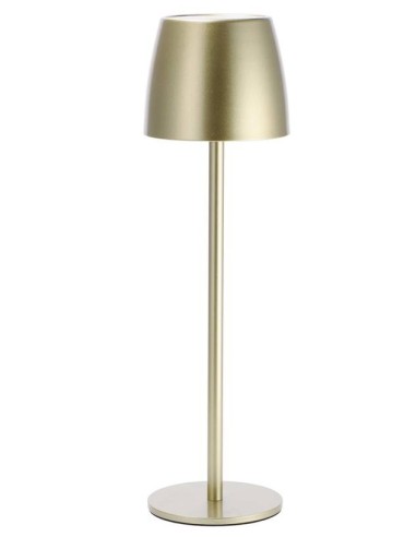 Lampada lumetto touch ricaricabile Cm. 11x36 - Oro