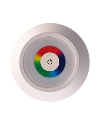 Lampada lumetto touch ricaricabile RGB cambiacolore Cm. 11x37 - Bianca