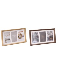 Portafoto mdf 3 foto Cm. 32x18 - Colori assortiti