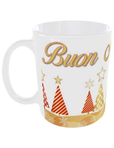 Tazza mug ceramica in scatola "Buon Natale" - Oro