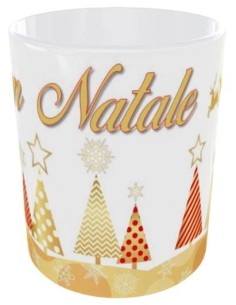 Tazza mug ceramica in scatola "Buon Natale" - Oro 2