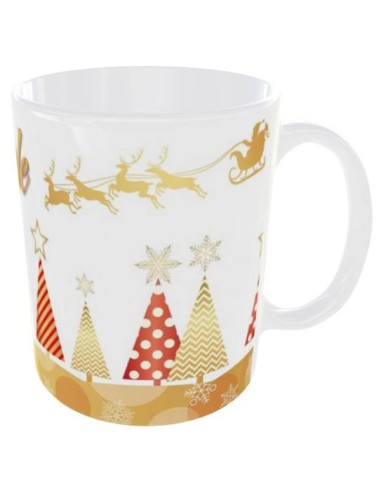 Tazza mug ceramica in scatola "Buon Natale" - Oro