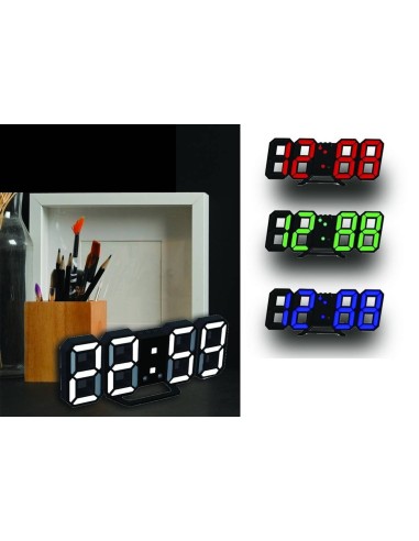 Orologio da tavolo digitale numeri colorati