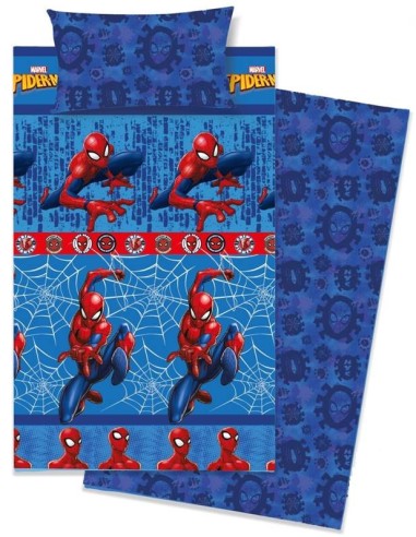 Coordinato da letto singolo cotone 3 pezzi Cm. 150x280 - Spiderman
