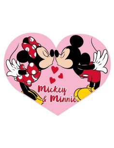 Cuscino sagomato 3D cuore Cm. 40 - Minnie e Topolino
