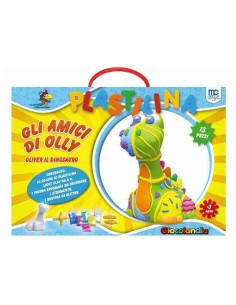 Set regalo plastilina "Gli amici di Olly - Oliver il dinosauro" Cm. 30x21x9